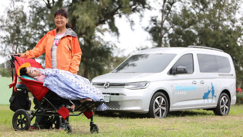 Caddy Maxi福祉車持續助力「小比媽媽」挑戰三鐵，實踐#WeNotMe無障礙移動理念