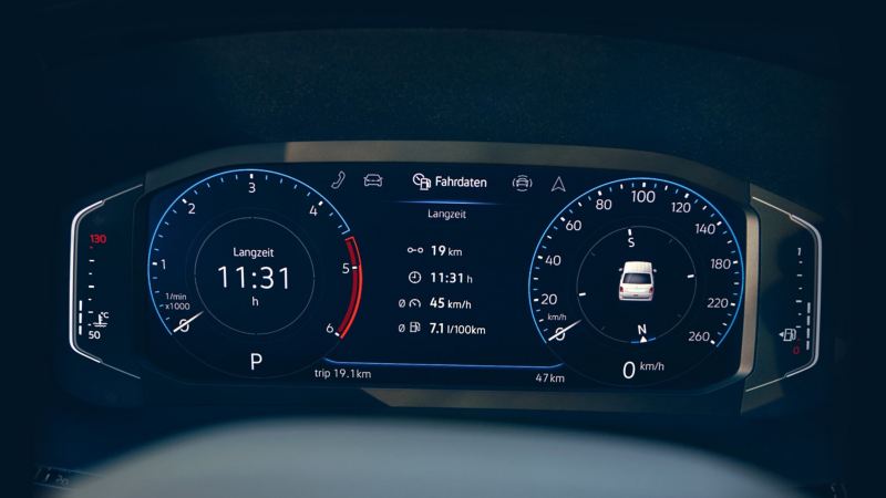 Active Info Display 全邏輯數位化儀表板將車內狀態和設定資訊直接顯示在儀表板上