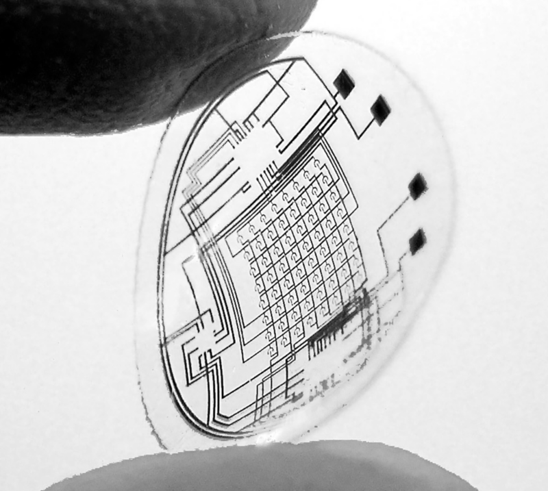Augmented reality with contact lenses