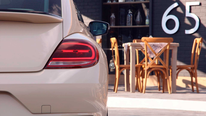Faro trasero de Beetle Final Edition de Volkswagen, la última edición del auto clásico