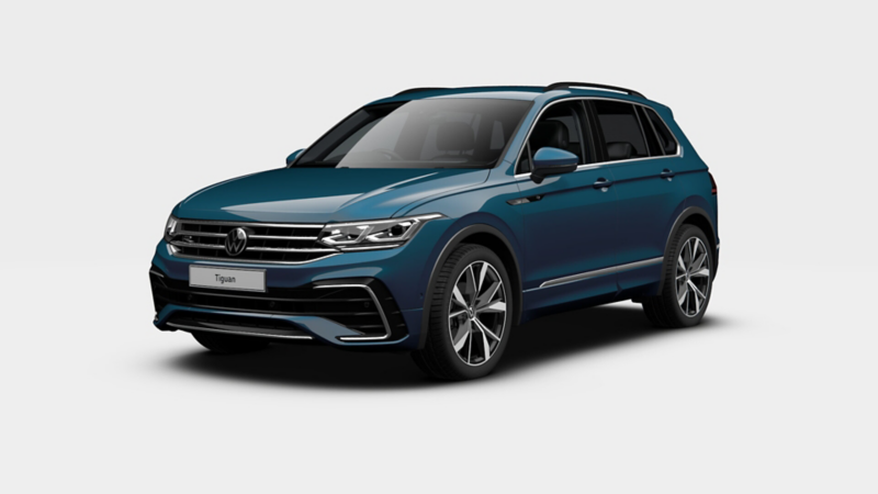 a teal Tiguan