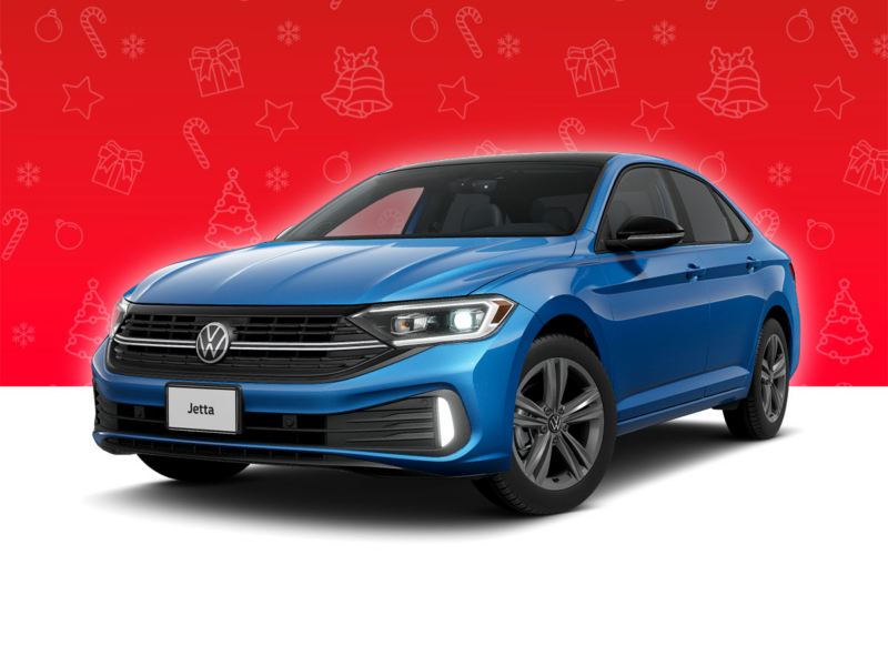 Jetta seminuevo de color azul. Sedán mexicano con seguro gratis válido en agencias de autos seminuevos Volkswagen.