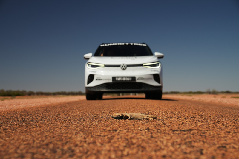 Driving in the Aussie outback