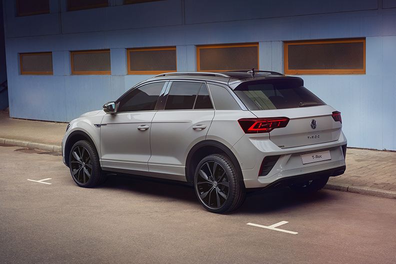 rear view of the vw new t-roc