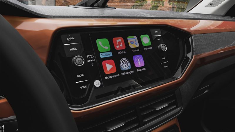 App Connect en pantalla de T-Cross, el SUV más inteligente de VW México