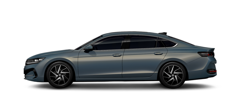 Side view of the new Passat