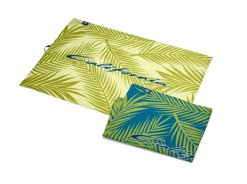 Photo showing the tea towel product. 