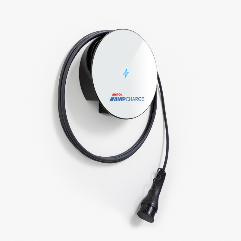 Ampol AmpCharge in white