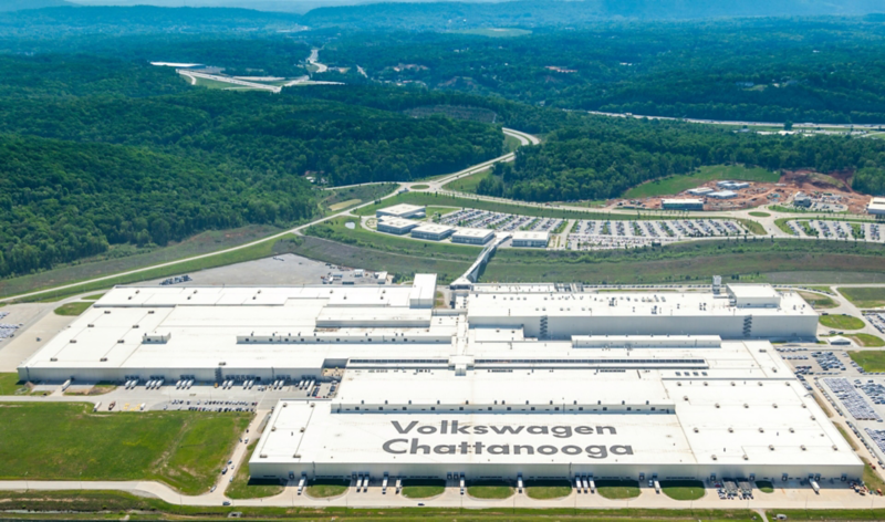 Volkswagen manufacturing plant in Chattanooga, TN.