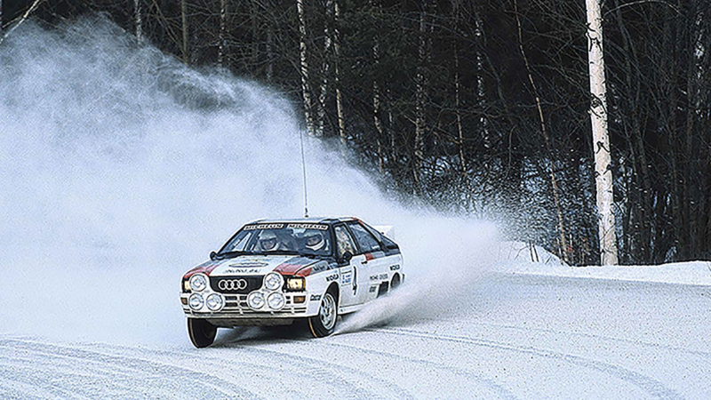 Michéle Mouton på vintrig rally