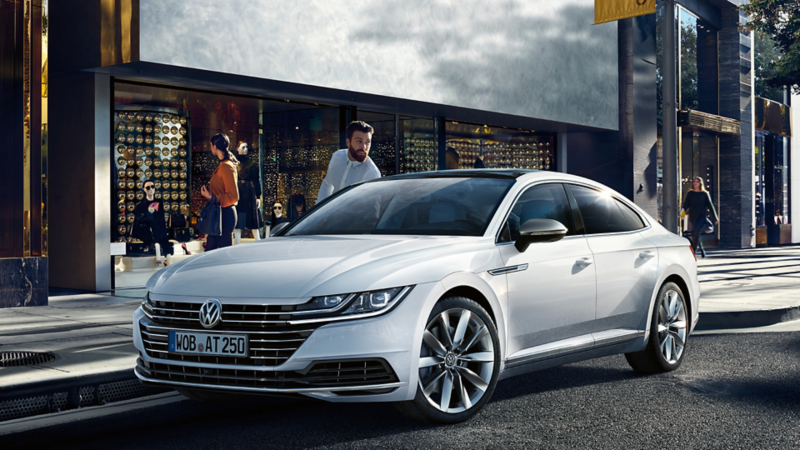 VW Arteon parked on the street