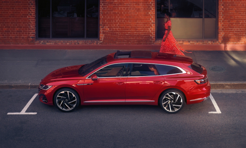 Arteon Shooting Brake sur le bord de la route