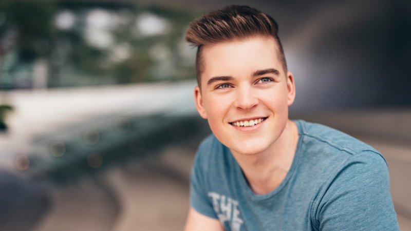 Headshot of a young man