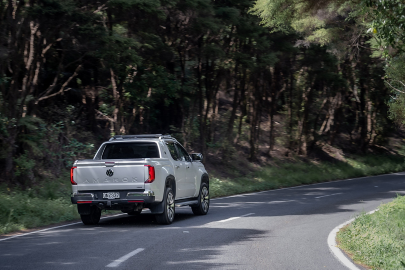 Amarok driving on road