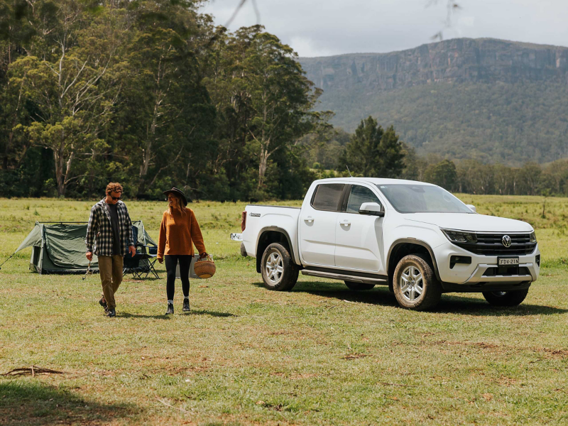 Amarok on camping site