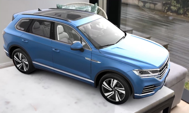 Configuring the Touareg in the virtual showroom