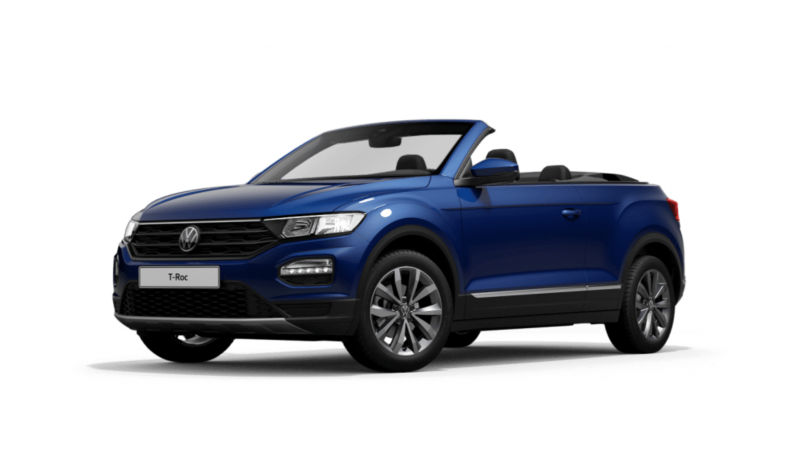 volkswagen t-roc cabrio azul ravenna