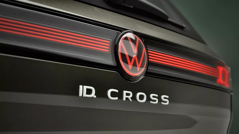 A close-up of an ID. Cross badge.