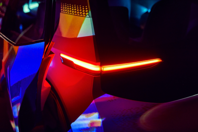 A backview of the ID. concept car.