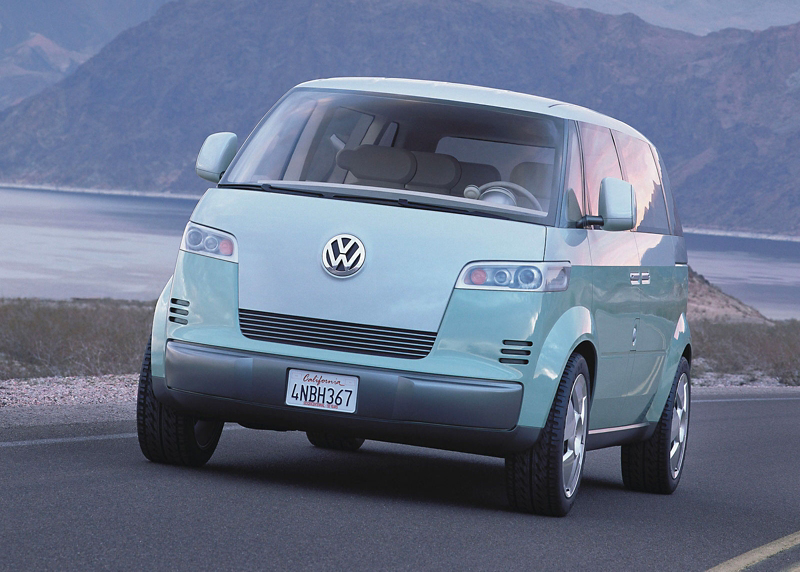 VW Microbus concept 2001 T5 de face bicolor