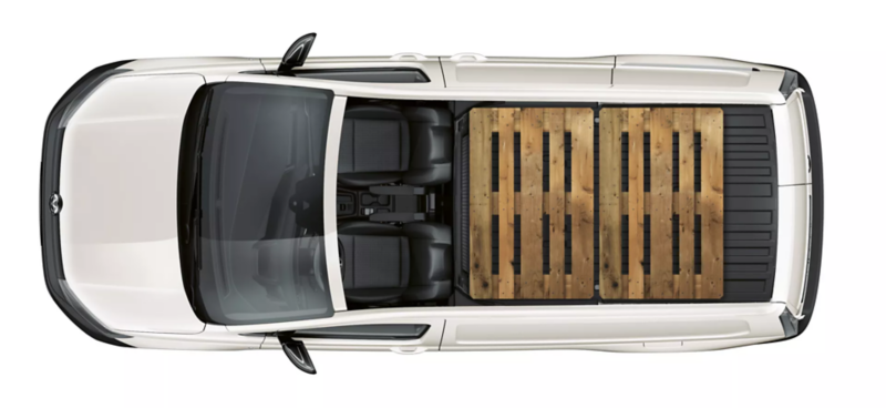 Caddy Cargo Maxi załadunek paletami euro