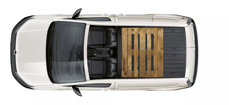 Caddy Cargo załadunek paletami Euro-3