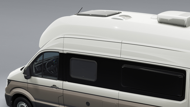 Dachluke am Schlafbereich des neuen Grand California.