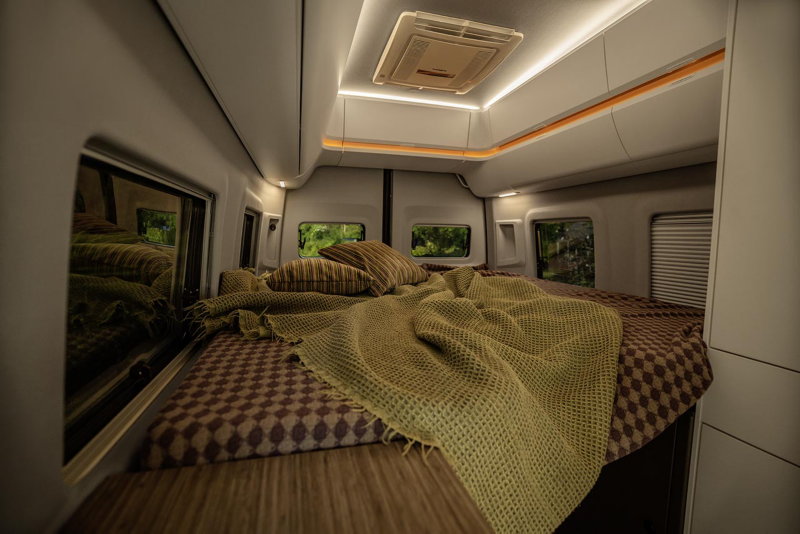 Interior de una camper