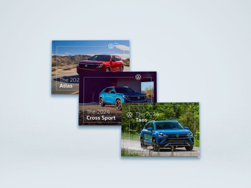The images of Volkswagen Atlas, Atlas Cross Sport and Taos driving on the on the road