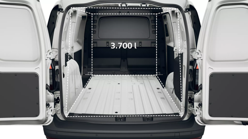 Caddy Cargo Maxi eHybrid wymiary paki.