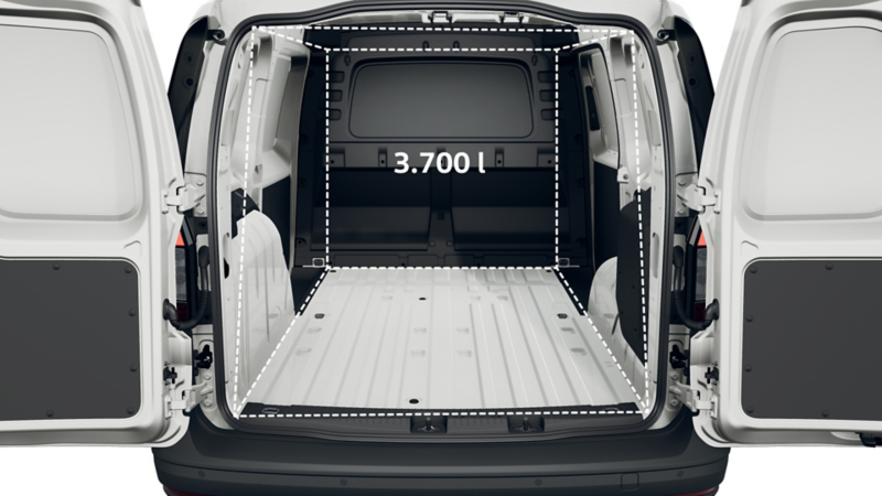 VW Caddy Cargo skåpbil lastkapacitet.