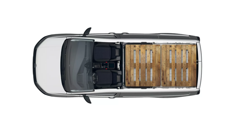 Caddy Cargo Maxi eHybrid załadunek paletami Euro-3