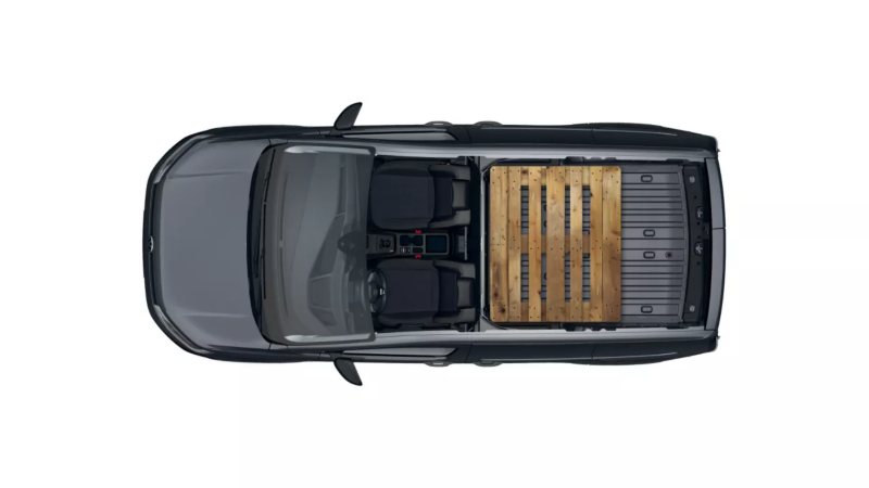 Caddy Cargo PanAmericana załadunek z paletami Euro-3.