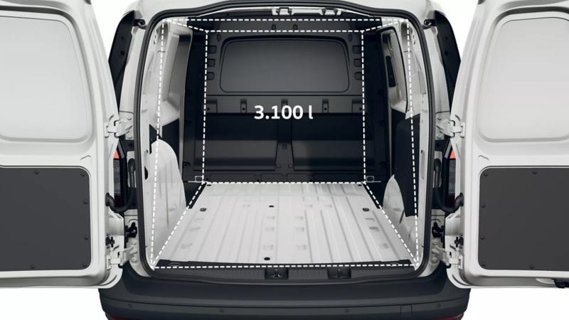 Caddy Cargo eHybrid wymiary paki.