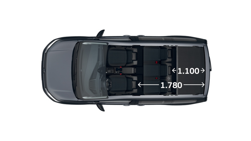 Caddy Dark Label eHybrid von oben.