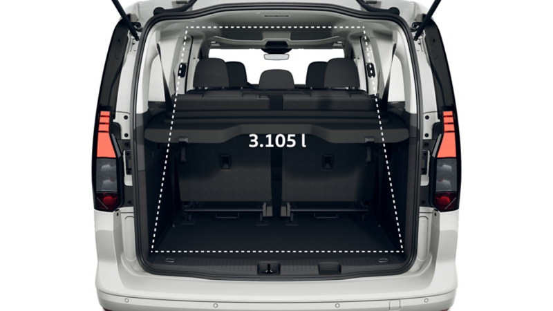 Caddy "ENERGY" Maxi eHybrid Laderaum.