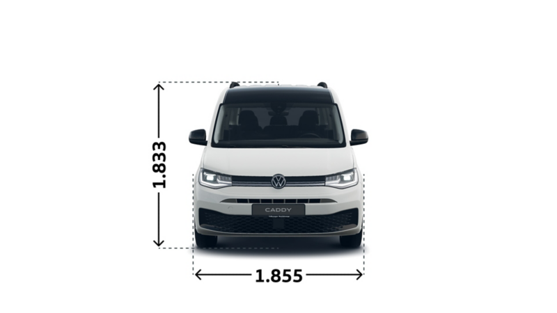 Caddy Edition eHybrid von vorne.