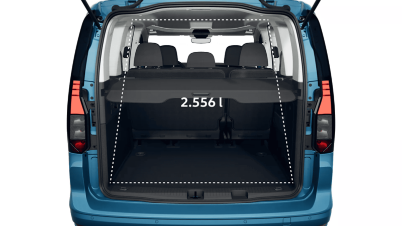 VW Caddy Life widok z tyłu.