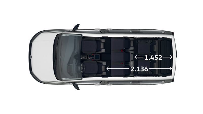 Caddy Maxi eHybrid von oben.