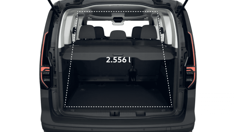 VW Caddy PanAmericana widok z tyłu.