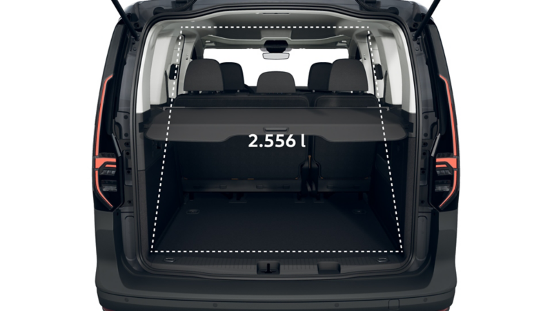 Caddy PanAmericana von hinten.