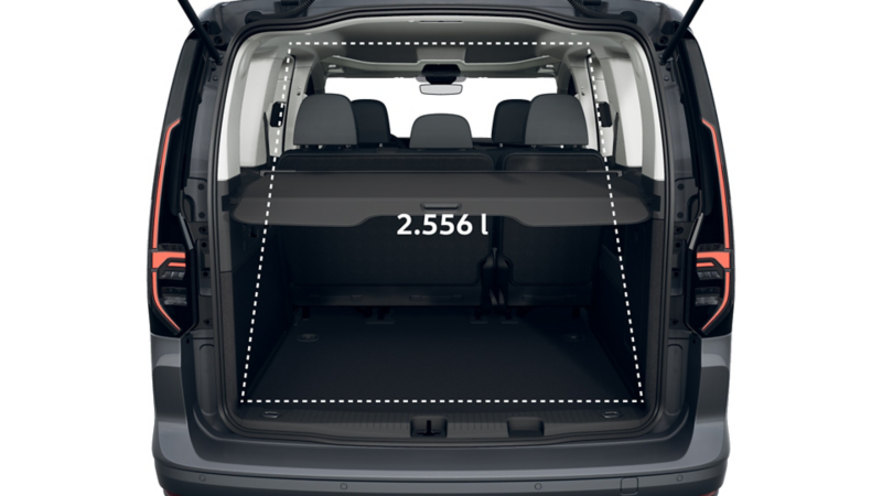 Caddy Style eHybrid von hinten.