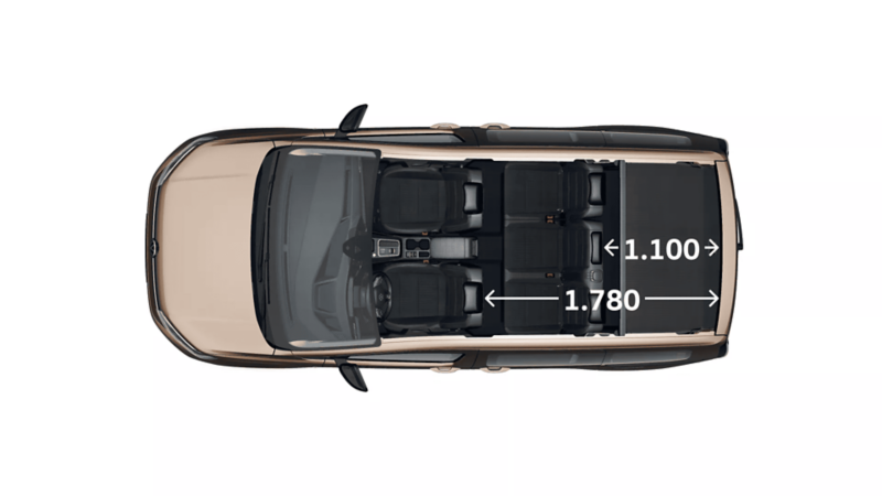 VW Caddy Style widok z góry.