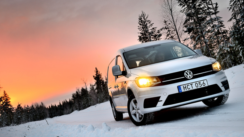 Nya Caddy Maxi 4MOTION i vinterlandskap