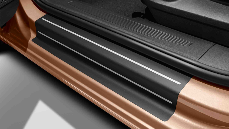 VW Accessories door sill protection film
