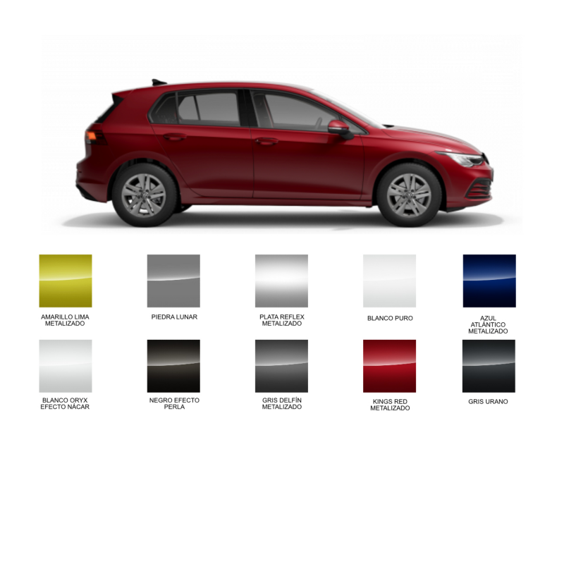 Colores Volkswagen Golf Canarias