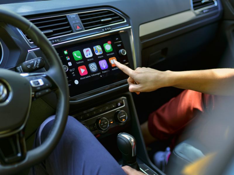 Pantalla con App-Connect para conectar tu celular a tu auto Volkswagen
