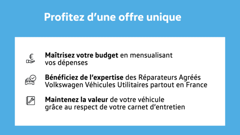 Avantages du contrat d'entretien
