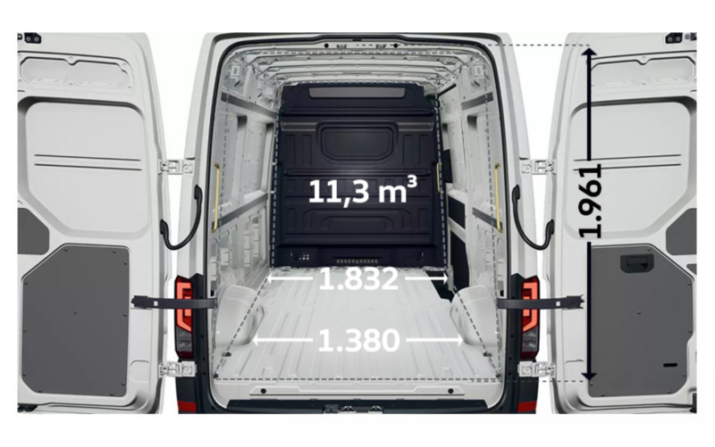 Crafter Furgon z wysokim dachem L3H3