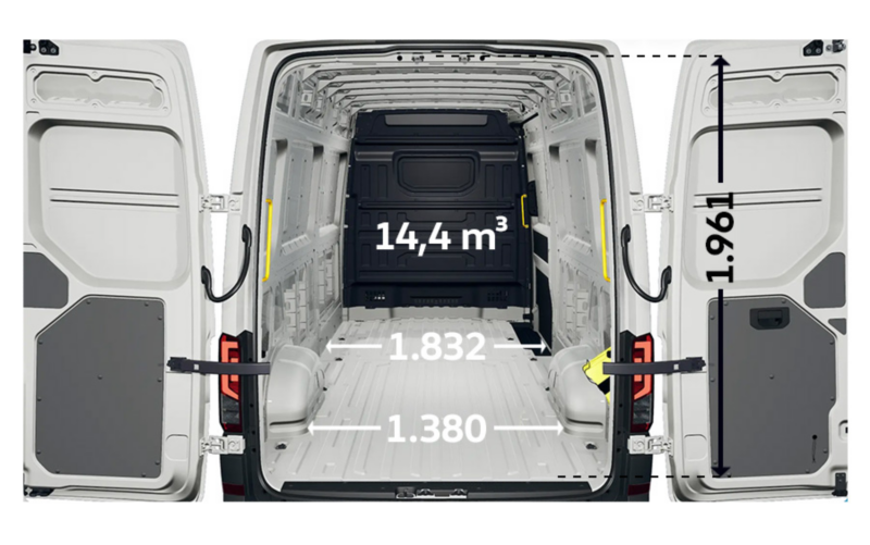 Crafter Furgon z wysokim dachem L4H3
